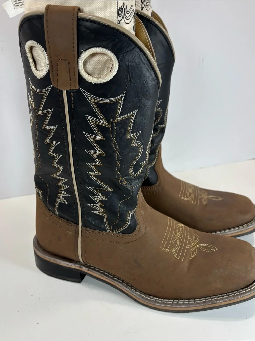 Smoky Mountain Western Boots Youth Unisex 3.5 R Blaze Leather Cowboy Embroidered